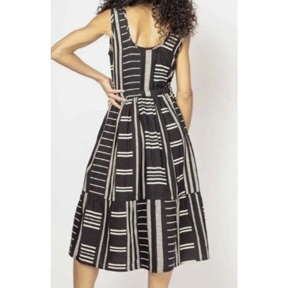 NWT Ace & Jig Tamar Dress in Connoisseur (Brown and White) Sz. 1X - Picture 9 of 9